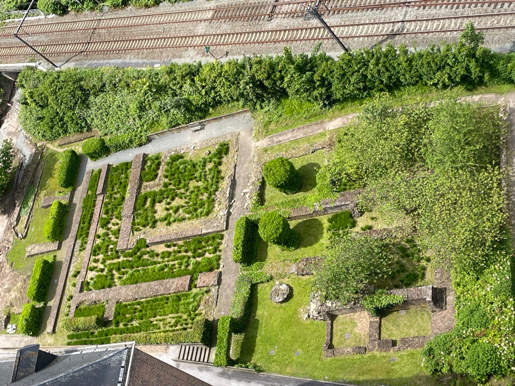 Luchtbeeld archeologische site